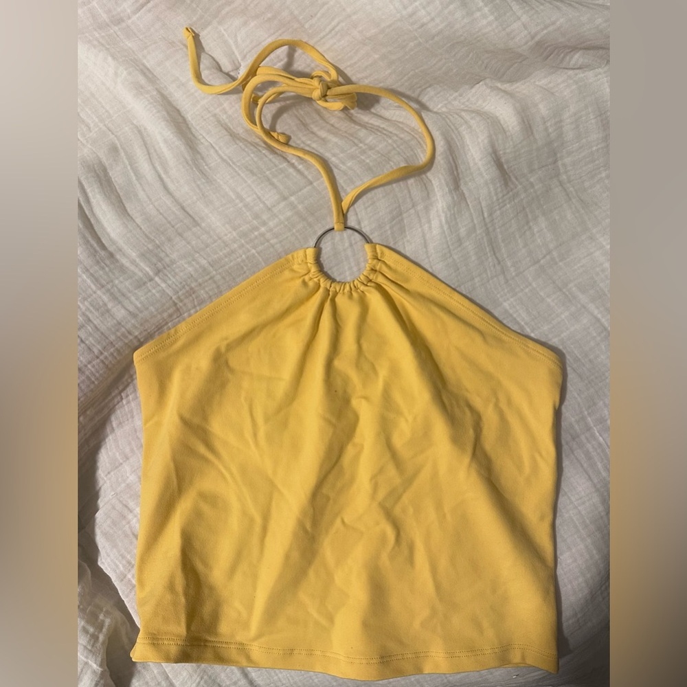 Abercrombie & Fitch Golden Halter Top